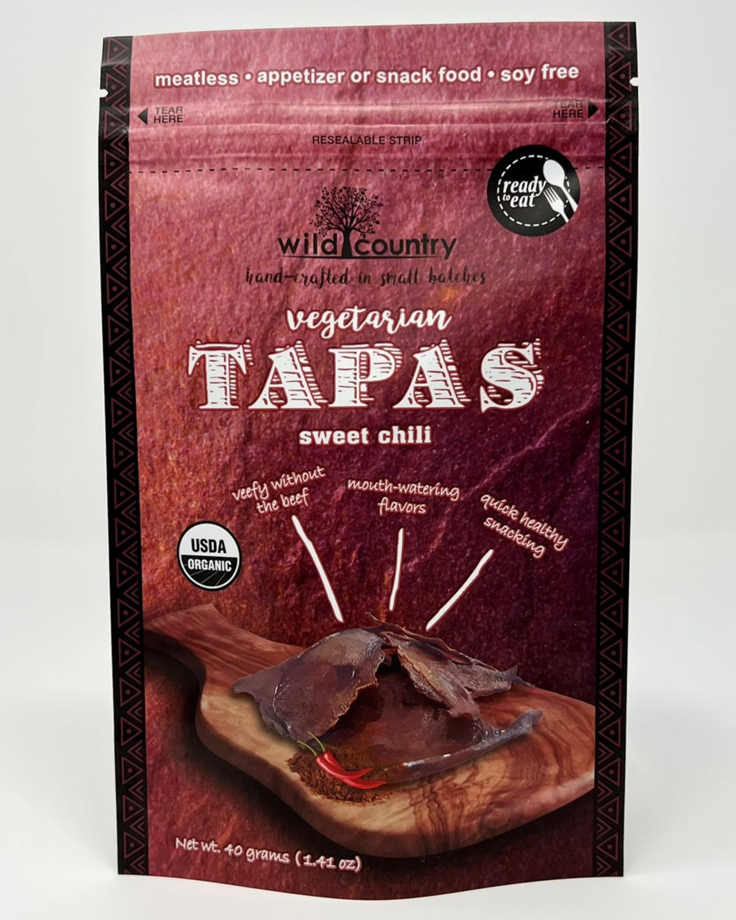 Wild Country Organic Vegetarian Tapas 40g/1.4 Oz Pouch Vegan