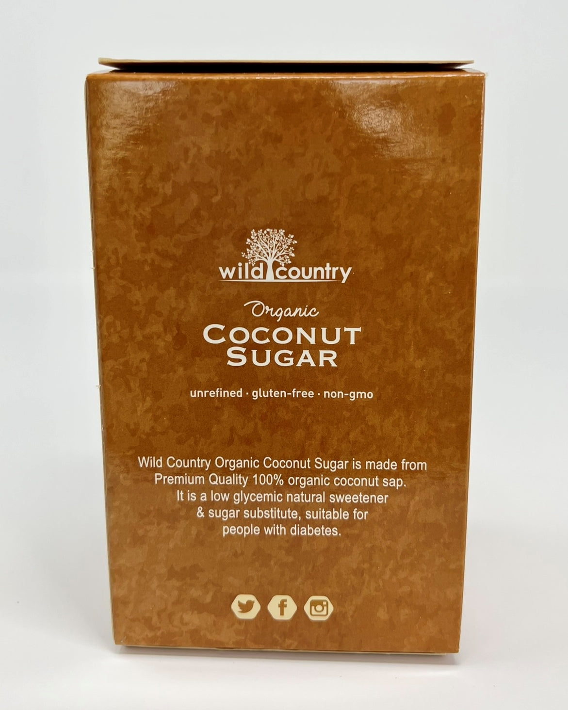 Wild Country Organic Coconut Sugar Sachet Box of 50 sachets 0.1 Oz/ 3g per sachet