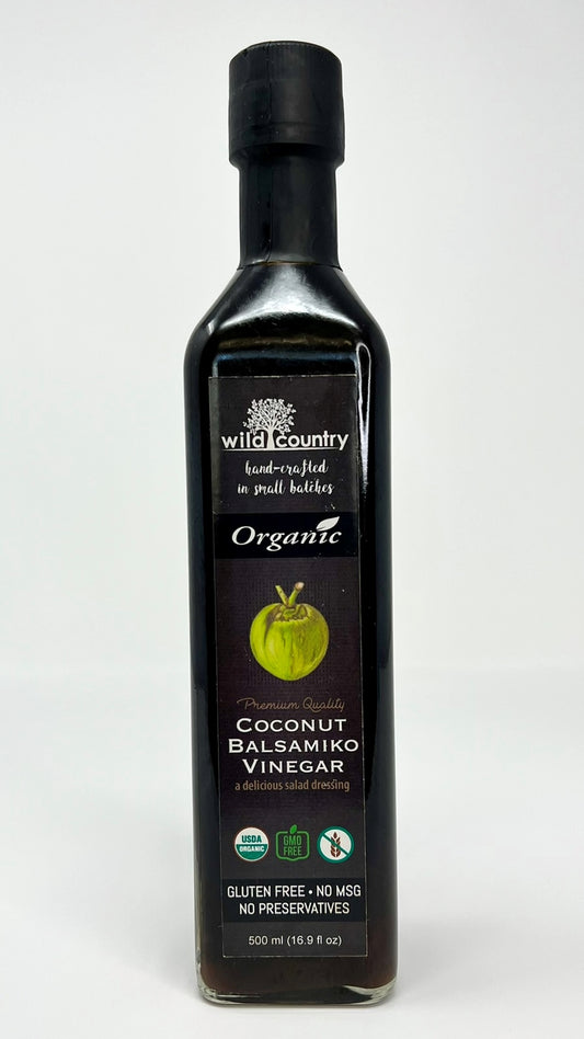 Wild Country Organic Coconut Balsamiko / Balsamic Vinegar 16.9 Fl Oz / 500mL Probiotics