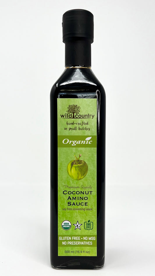 Wild Country Organic Coconut Amino Sauce 16.9 Fl Oz / 500mL Keto Friendly